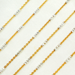 Load image into Gallery viewer, Gold Plated Sterling Silver Satellite Diamond Cut Tube Chain