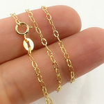 Load image into Gallery viewer, 14k Solid Gold Diamond Cut Oval Link Chain