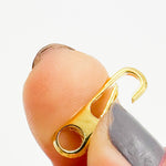 Load image into Gallery viewer, 20MM Gold Plated Shiny Sterling Silver Oval Clasp