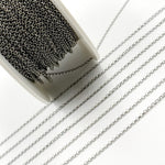 Load image into Gallery viewer, Oxidized Sterling Silver Rolo Chain