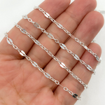 Load image into Gallery viewer, 925 Sterling Silver Flat Marina Link Chain.