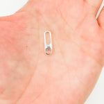 Load image into Gallery viewer, 15MM White Sterling Silver Oval Clasp