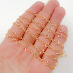 Load image into Gallery viewer, Gold Filled Clover Link Chain