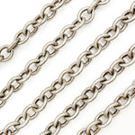 Load image into Gallery viewer, Oxidized Sterling Silver Thick Oval Link Chain