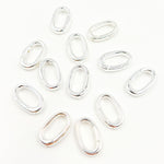 Load image into Gallery viewer, 14MM White Sterling Silver Oval Clasp