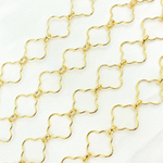 Load image into Gallery viewer, Gold Plated 925 Sterling Silver Clover Link Chain