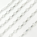 Load image into Gallery viewer, Sterling Silver Oval and Circle Links Cable Chain