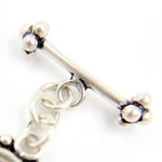 Load image into Gallery viewer, White Sterling Silver Toggle Clasp