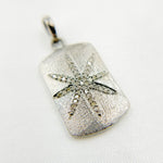 Load image into Gallery viewer, Diamond & Sterling Silver Rectangle Star Pendant