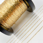 Load image into Gallery viewer, 14K Solid Yellow Gold Flat Open Curb Chain