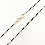 Load image into Gallery viewer, Black Rhodium Sterling Silver Snake Necklace