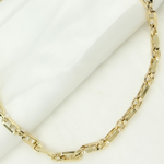 Load image into Gallery viewer, 14K Yellow Hollow Gold Diamond Cut Mariner Link Chain