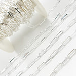 Load image into Gallery viewer, Sterling Silver Diamond Cut Paperclip Chain