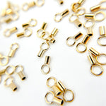 Load image into Gallery viewer, 1MM Gold Filled Crimp Endcap with Ring