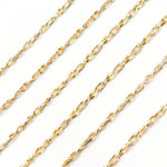 Load image into Gallery viewer, Gold Plated and White Sterling Silver Infinity Diamond Cut Cable Chain