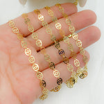 Load image into Gallery viewer, Gold Plated 925 Sterling Silver Flat Oval Design Link Chain.