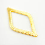 Load image into Gallery viewer, Gold-plated Sterling Silver Brushed Diamond Connector