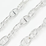 Load image into Gallery viewer, Sterling Silver Hollow Smooth Marina Link Chain