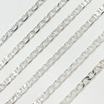 Load image into Gallery viewer, Sterling Silver Flat Marina Link Chain