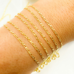 Load image into Gallery viewer, 14k Solid Yellow Gold Short & Long Link Chain by Foot