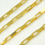 Load image into Gallery viewer, Gold Plated 925 Sterling Silver Flat Box Chain