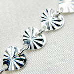 Load image into Gallery viewer, Sterling Silver Textured Heart Chain