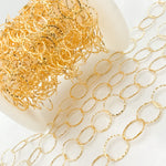 Load image into Gallery viewer, 14K Gold Filled Hammered Round Link Chain