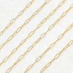 Load image into Gallery viewer, 14k Gold Filled Hammered Paperclip Chain