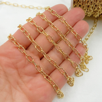 Load image into Gallery viewer, V151DCGP. Gold Plated 925 Sterling Silver Diamond Cut Cable Link Chain