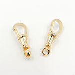 Load image into Gallery viewer, 17MM Gold-plated Sterling Silver Swivel Clasp