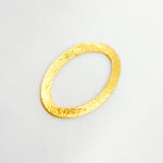 Load image into Gallery viewer, Gold-plated Sterling Silver Brushed Marquis Connector