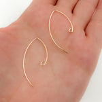 Load image into Gallery viewer, Gold Filled V Shape Ear Wire