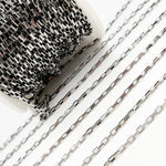 Load image into Gallery viewer, Oxidized Sterling Silver Box Chain