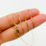 Load image into Gallery viewer, 050VED18K. 18K Solid Gold Box Chain