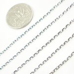 Load image into Gallery viewer, Black Rhodium 925 Sterling Silver Diamond Cut Rolo Chain