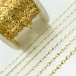 Load image into Gallery viewer, Gold Plated Sterling Silver Diamond Cut Circle Link Chain