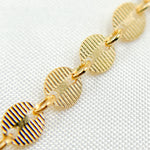 Load image into Gallery viewer, 14K Gold Filled Textured Disc Chain