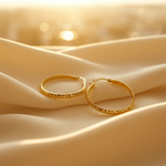 Load image into Gallery viewer, GER64. 14K Gold Diamond Cut Hollow Hoop Earrings
