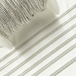 Load image into Gallery viewer, Sterling Silver Solid Double Curb Chain