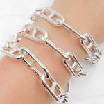 Load image into Gallery viewer, Sterling Silver Hollow Marina Link Chain