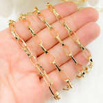 Load image into Gallery viewer, Gold Plated 925 Sterling Silver Rectangular Link Chain