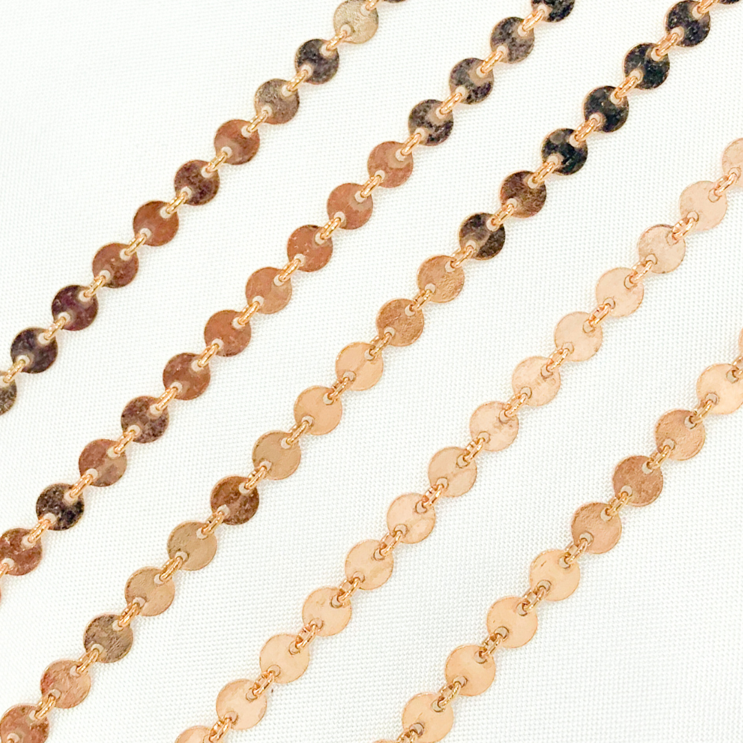 Rose Gold Filled Disc Chain