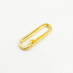 Load image into Gallery viewer, 20MM Gold-plated Sterling Silver Oval Clasp