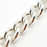 Load image into Gallery viewer, Sterling Silver Curb Link Chain