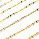 Load image into Gallery viewer, V289TT. 14k Gold Filled Chain and 3 Sterling Silver Beads in Between