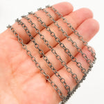 Load image into Gallery viewer, Oxidized Sterling Silver Twisted Cable Link Chain