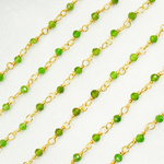 Load image into Gallery viewer, Chrome Diopside Wire Wrap Chain