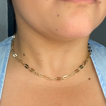 Load image into Gallery viewer, 14k Solid Yellow Gold Mirror Flat Octagon Link Chain