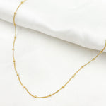 Load image into Gallery viewer, 14K Solid Gold Satellite Chain