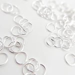 Load image into Gallery viewer, White Sterling Silver Open Jump Ring